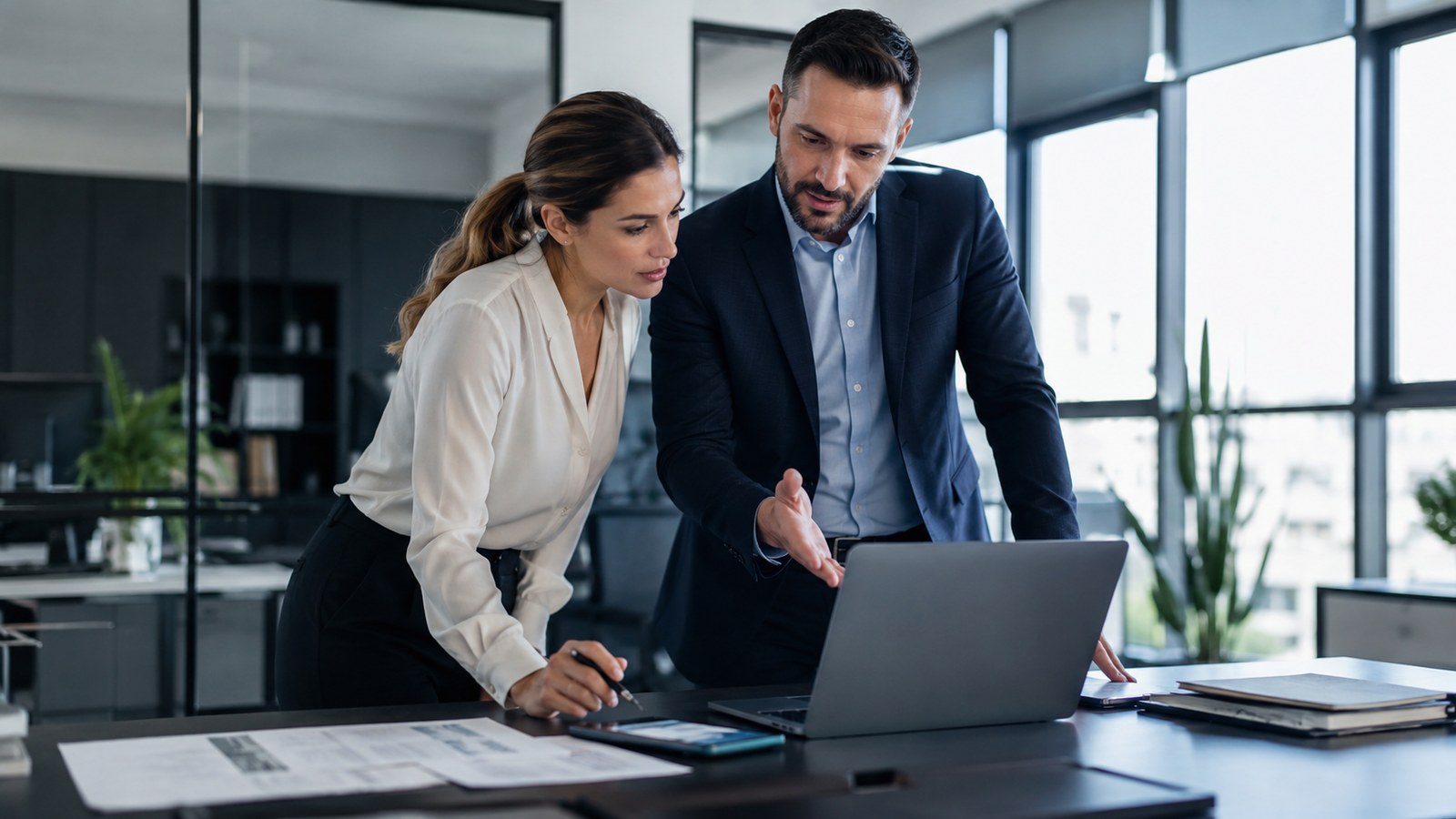Documents professionnels sur une table